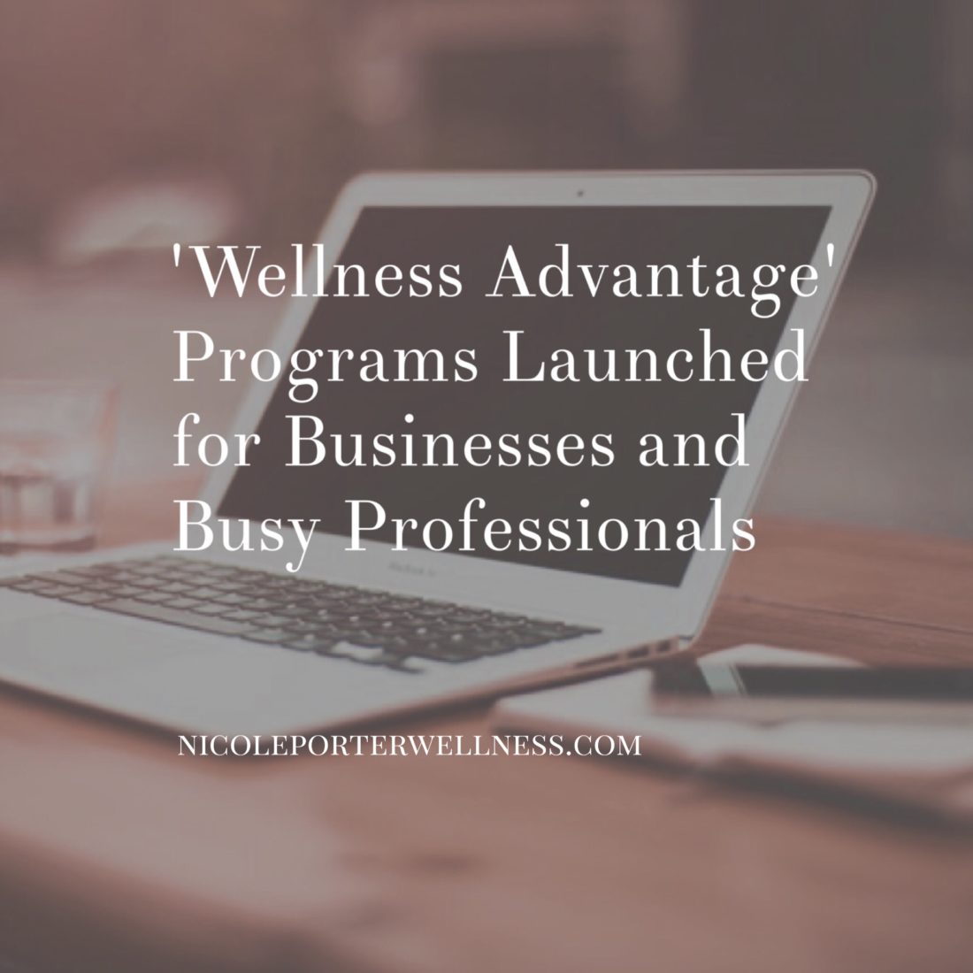 Nicole Porter Launches Wellness Advantage Programs for Busy Professionals