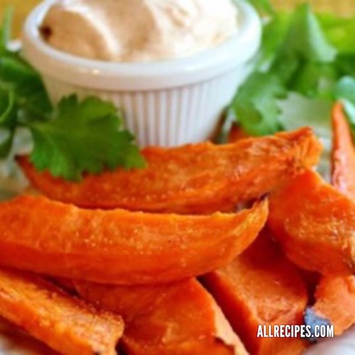 Baked Yam Fries with Dip Nicole Porter Wellness Stress & Wellness