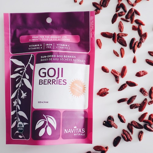 Navitas Goji Berries Nic's Picks, Nicole Porter Wellness, healthy food and snacks
