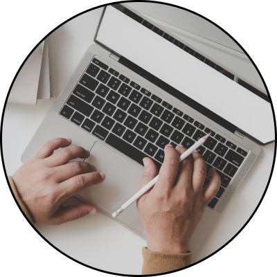 Elevate Page - Seamless Integration laptop - circle 052725